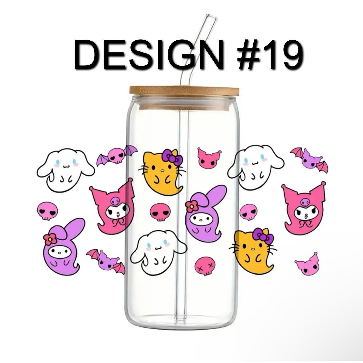 Hello Kitty/Sanrio 16 oz Glass Cup