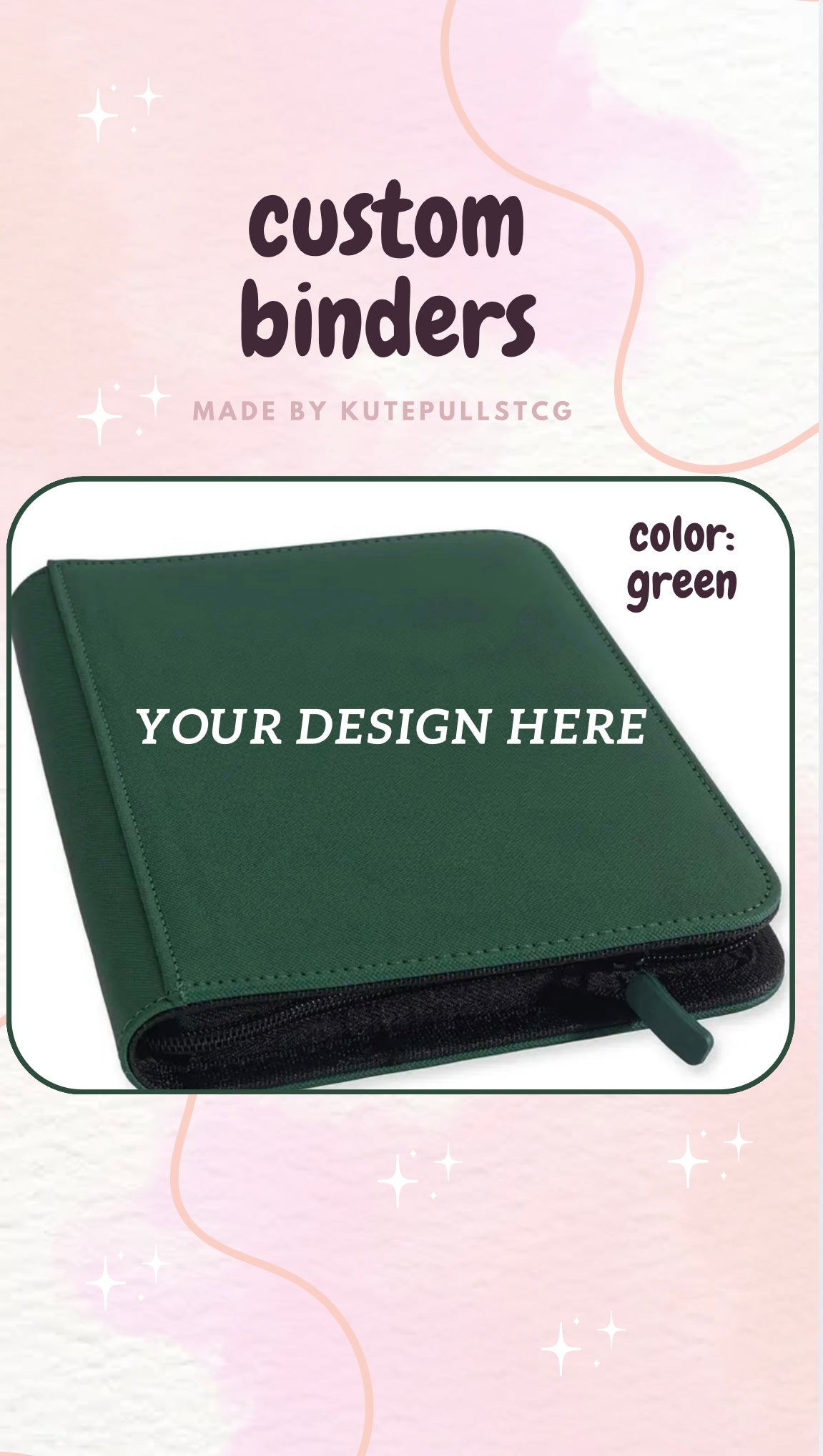 9 Pocket Custom Binder