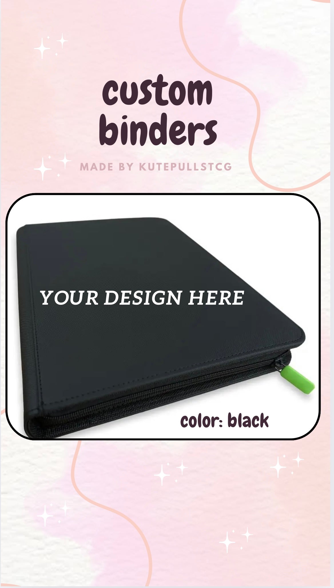 9 Pocket Custom Binder