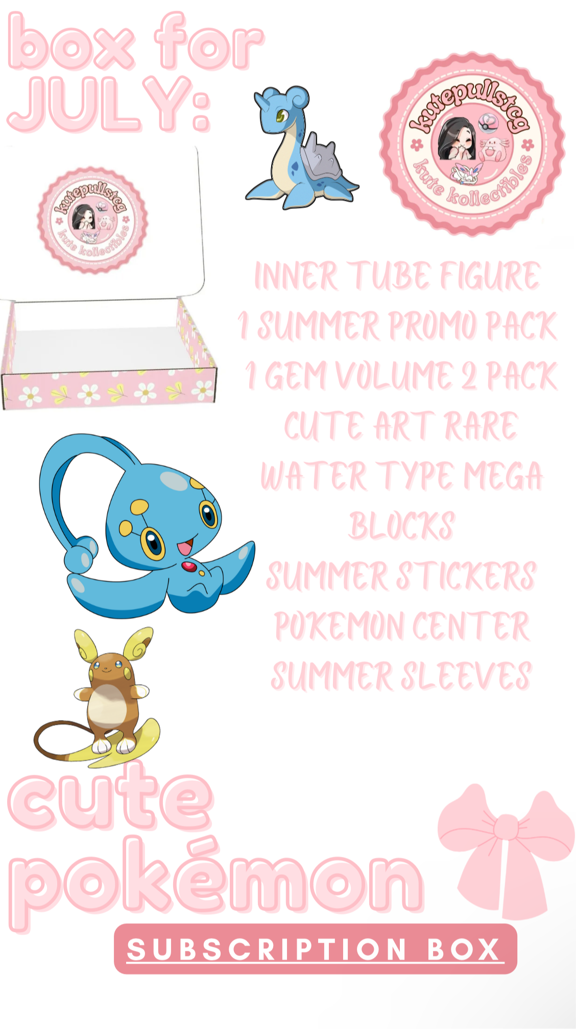 Cute Monthly Collectible Subscription Box (updates monthly!)