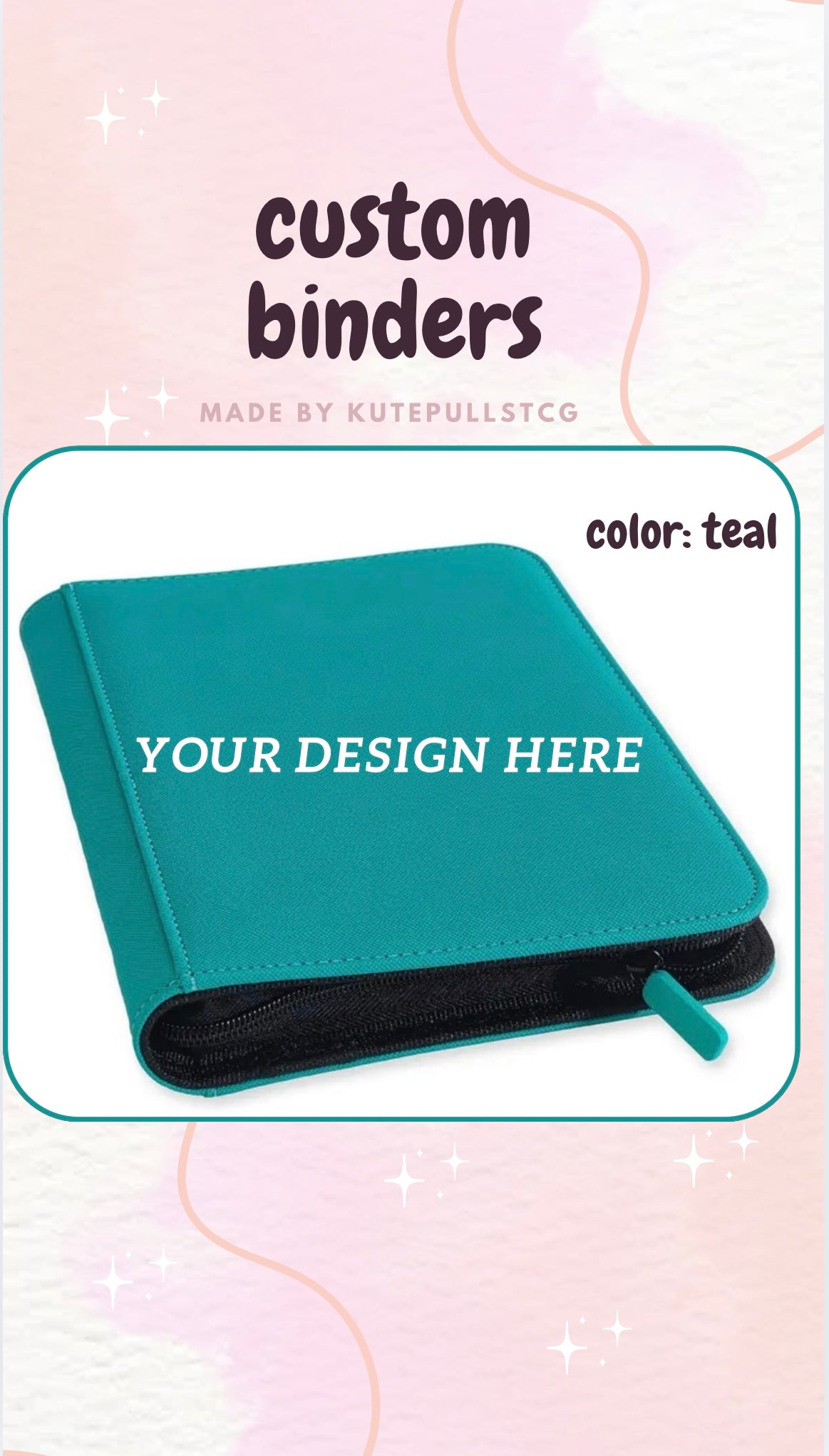 9 Pocket Custom Binder