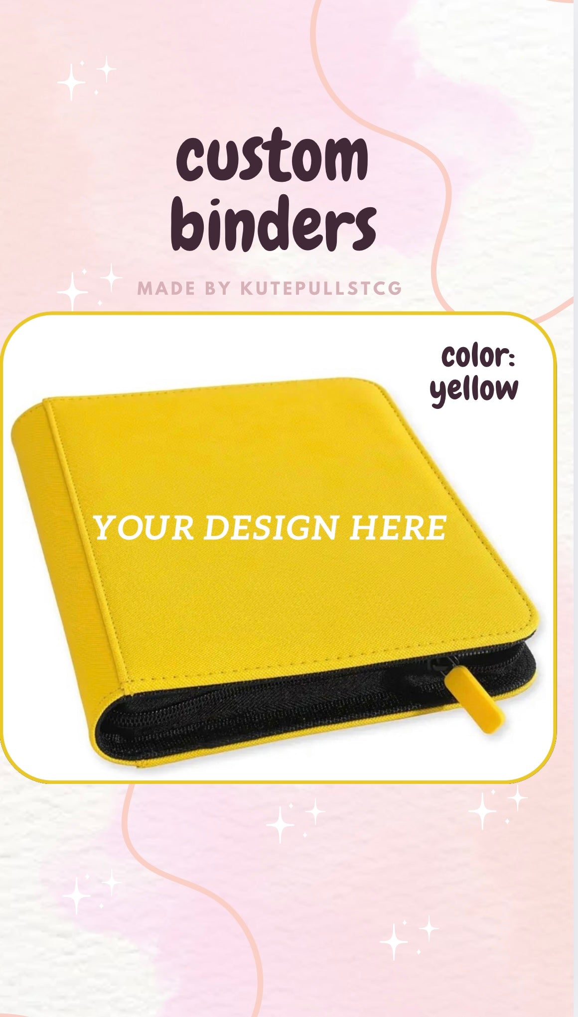 9 Pocket Custom Binder