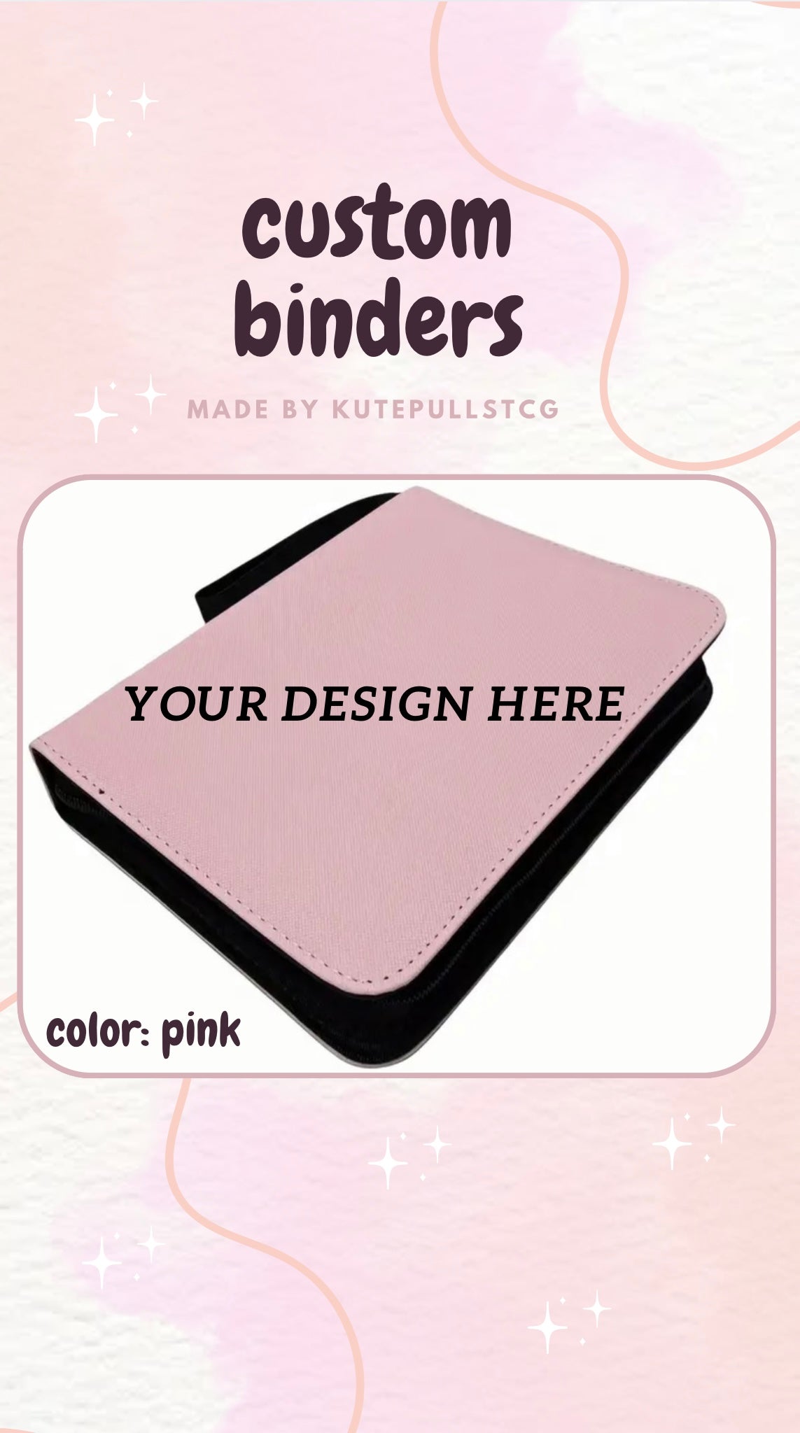9 Pocket Custom Binder