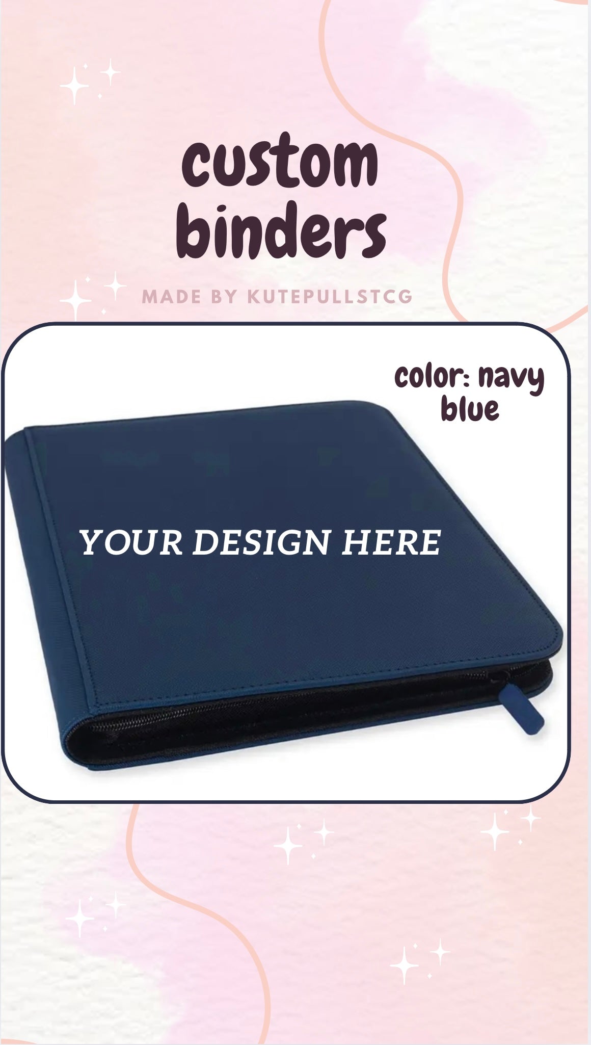 9 Pocket Custom Binder