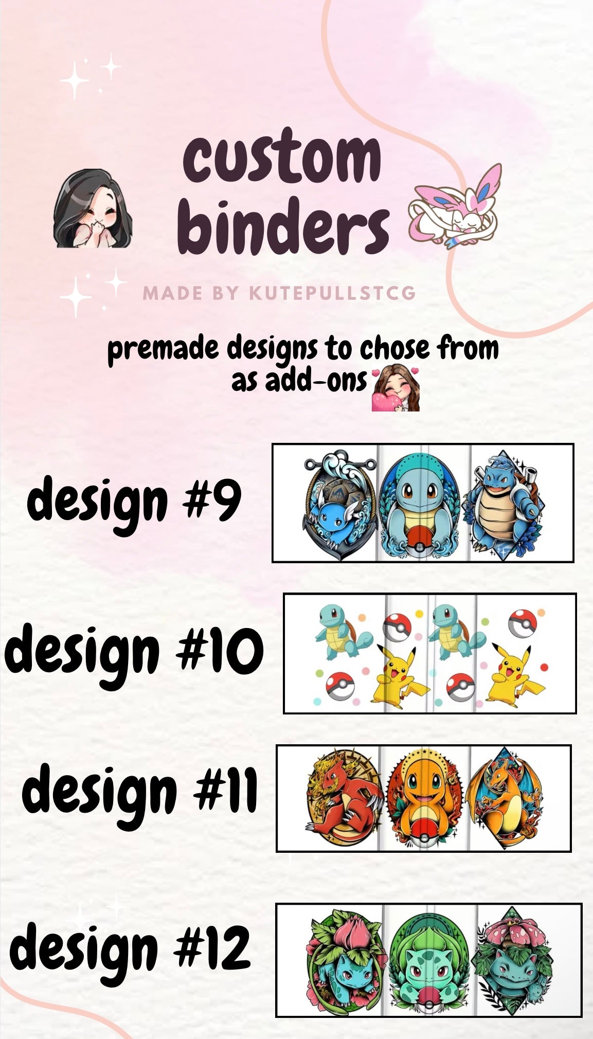 9 Pocket Custom Binder