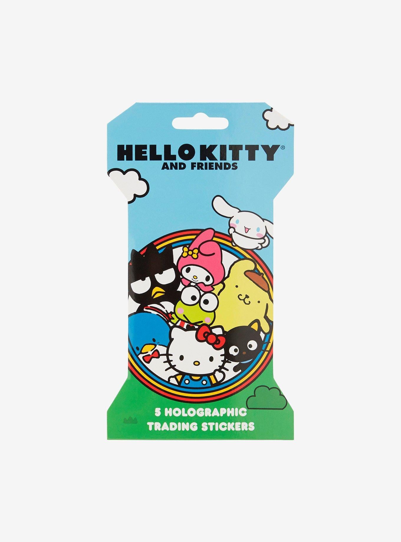 Hello Kitty & Friends 5 Holographic Trading Stickers Sticker Pack (LIVE OPEN OR SEALED)