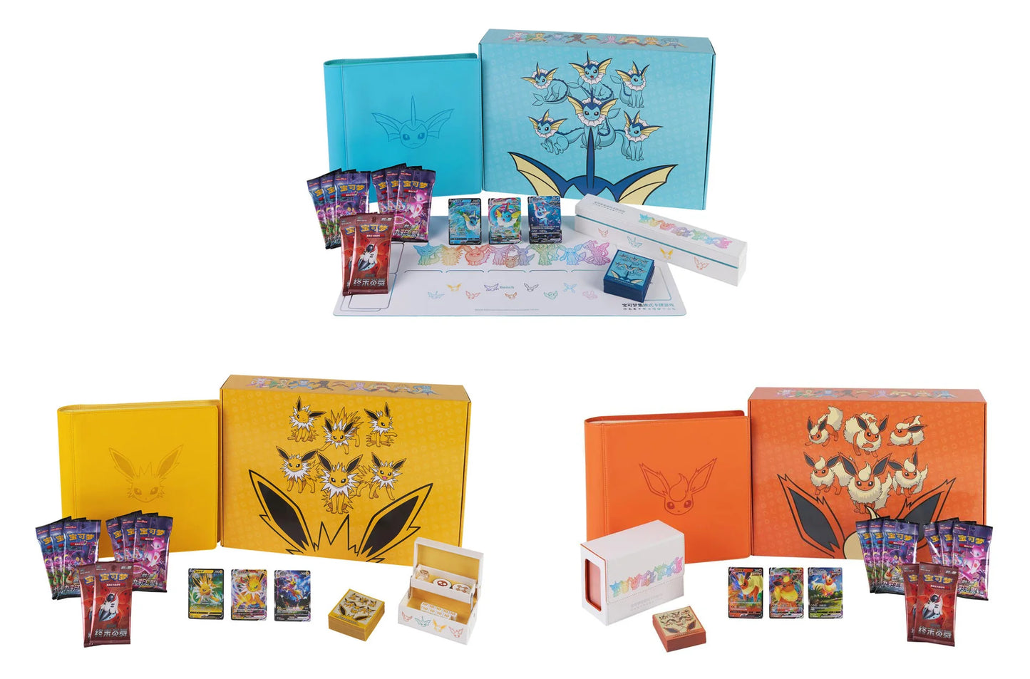 Pokemon Card Eevee (Chinese) Gift Box Flareon, Vaporeon, or Jolteon