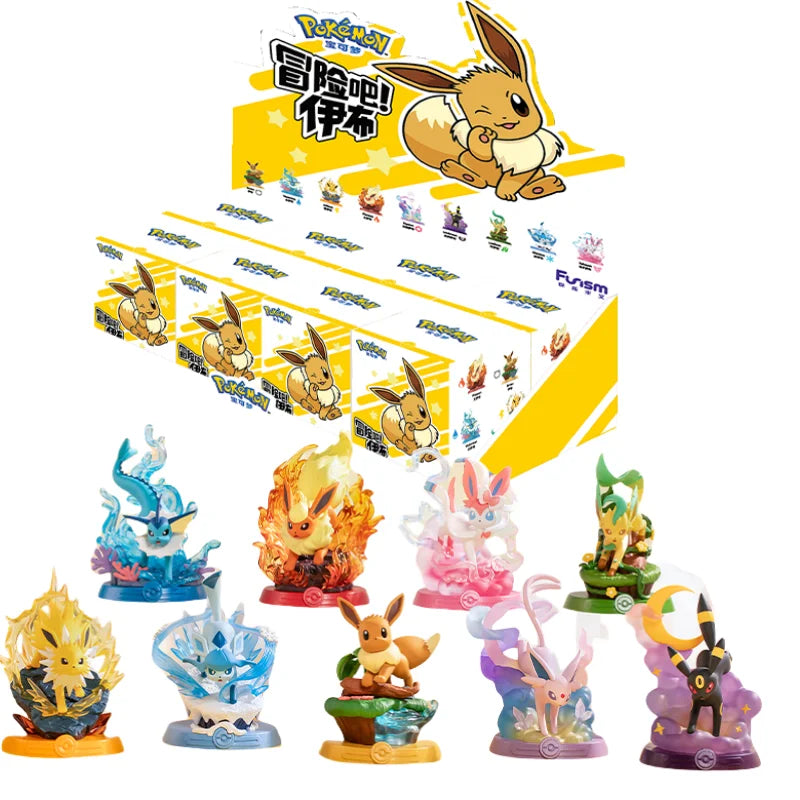 Pokemon Eeveelutions Blind Box Jolteon Sylveon Flareon Glaceon Vaporeon Eevee Espeon Umbreon Figure Collection