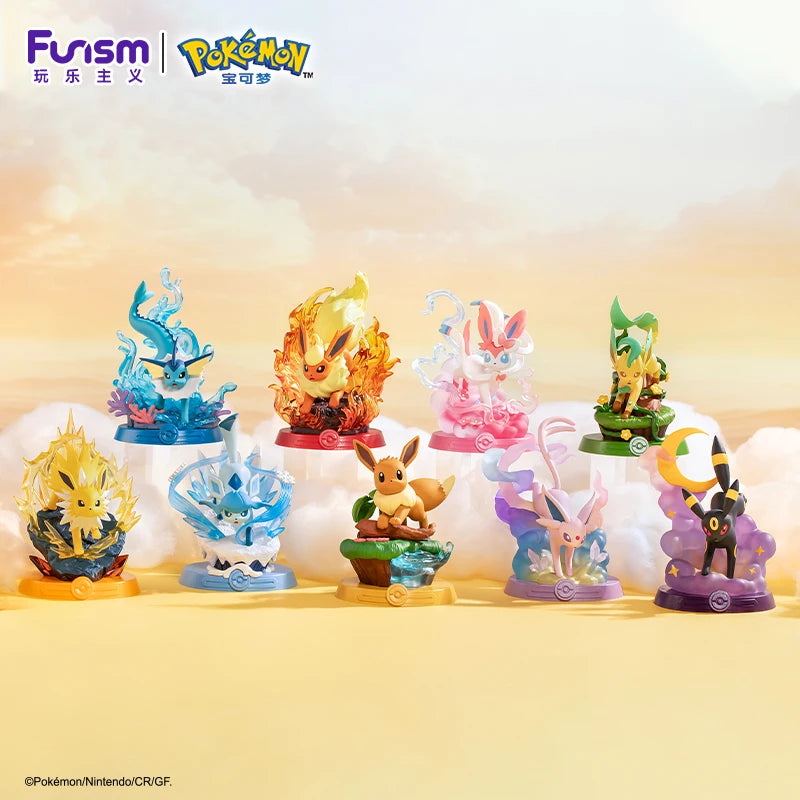 Pokemon Eeveelutions Blind Box Jolteon Sylveon Flareon Glaceon Vaporeon Eevee Espeon Umbreon Figure Collection